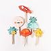 Finduat [48 Pack] Space Party Decoration Cupcake Toppers Rocket Themed Spaceship Outer Space Dog Cupcake Toppers Party Aliens Cake Decorative