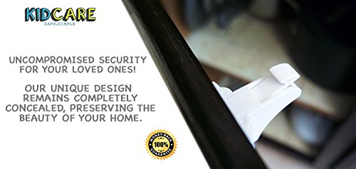 KidCare - Magnetic Child Safety Locks: 8 Locks + 2 Keys - FAST & EASY INSTALLATION. NO TOOLS. NO SCREWS