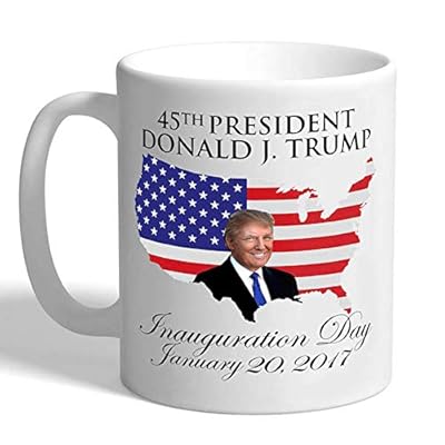 Limited Edition Donald Trump Coffee Cup 45th Presidential Inauguration 11oz White Tea Collectors Mug January 20, 2017 (11oz White)