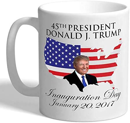Limited Edition Donald Trump Coffee Cup 45th Presidential Inauguration 11oz White Tea Collectors Mug January 20, 2017