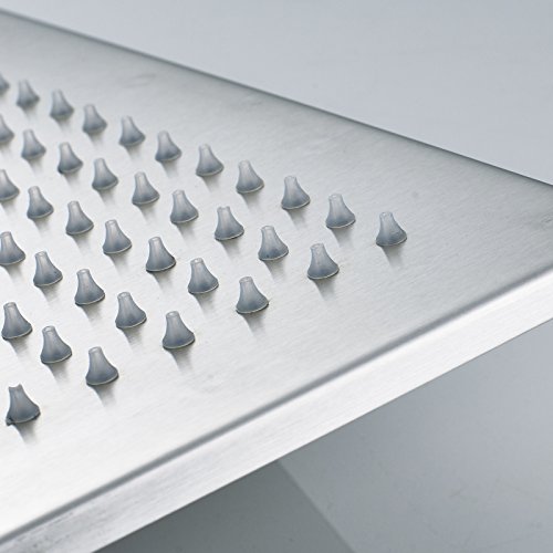 Senlesen Rainfall 16-inch Square Shower Head High Pressure Top Spray Without Shower Arm Ceiling Mount Brushed Nickel