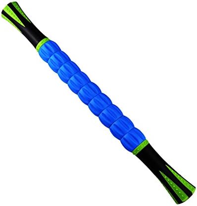 Muscle Roller Stick -18 Inches Body Massage Stick with Trigger Point for Smooth muscle, Relief Soreness, Cramping and Tightness, Help Legs and Back Recovery (Blue)