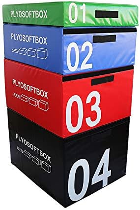 Adjustable Soft Foam Plyometric Fitness Crossfit Gym Training Platform Plyo Jump Box Set of 4