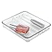 mDesign Cosmetic Organizer Tray for Vanity Cabinet to Hold Makeup Brushes, Eyeliner, Beauty Products - Clear
