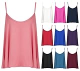 Women Plus Big Size Vest Ladies Flared Swing Sleeveless Casual Camisole Tank Top