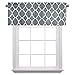 Flamingo P Moroccan Valance Curtain Short Window Treatment for for Kitchen Living Dining Room Bathroom Kids Girl Baby Nursery Bedroom (Gray - 52