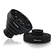 Travel Hair Dryer Diffuser, Segbeauty Collapsible Portable Hair Diffuser, Profession Blow Dryer Diffuser Attachment for Natural Thick Hair, Suitable for Nozzle 1.65 inches to 1.77 inches - Black