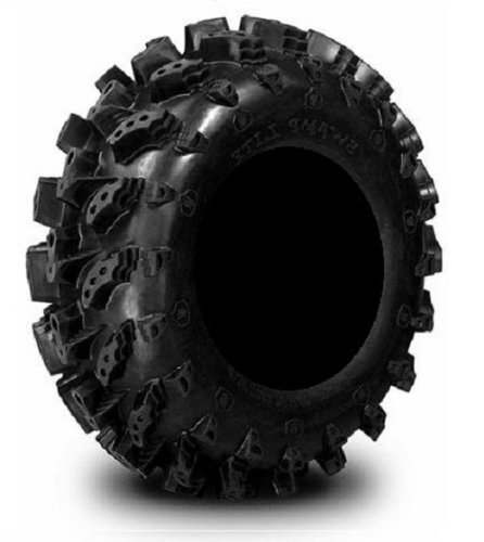 Bundle - 9 Items: MSA Black Diesel 14" ATV Wheels 27" Swamp Lite Tires [4x156 Bolt Pattern 3/8x24 Lug Kit] - Thumbnail 2