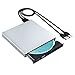 VicTsing Portable CD Drive, Slim External CD-RW Drive DVD-R Combo Burner Player for Laptop Notebook PC Desktop Computer, Silver