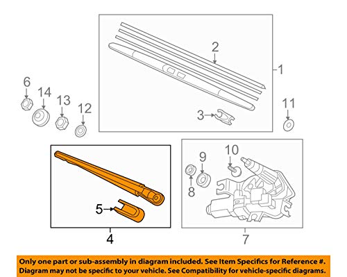 1 Genuine+Honda+76720+TK8+A01+Windshield+Wiper