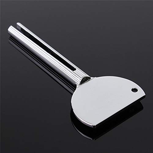 JKJF Toothpaste Squeezer, Stainless Steel Squeezer Metal Tube Dispenser for Hair Color Dye Cosmetic (4 Pack)