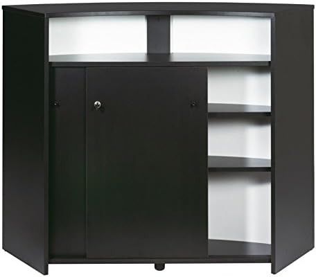 Simmob Home Bar Cabinet 2 Black Doors – Black