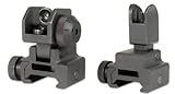 Ultimate Arms Gear Tactical Precision Machined Aluminum QD Weaver Picatinny Front And Rear Combo Set Flip Up Backup AR15 AR-15 M16 M4 M-4 Flattop A1 A2 Post Back Up Iron Sight Mount