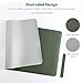 Desk Pad Mouse Pad ATailorBird - 31.5 x15.7x 0.08 Inches Non-Slip PU Leather Protective Desk Pad Laptop Mat Gaming Writing Mat for Laptop PC Keyboard Office Home Dual-Sided(Green and Gray)
