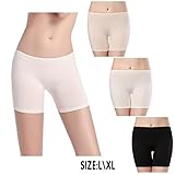 wirarpa Womens Stretch Cotton Boxer Briefs Underwear 3 Pack Ladies 3.5-inch Inseam Bloomers Boy Shorts Safety Pants