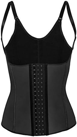 SODAO Womens Plus Size Sport Latex Waist Trainer Corset Vest Cincher Shaper XS / Black