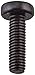 Small Parts M310D7985AB Steel Pan Head Machine Screw, Black Oxide Finish, Meets DIN 7985, #1 Phillips Drive, M3-0.5 Thread Size, 10 mm Length, Fully Threaded, Import (Pack of 100)