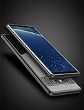 Ringke Fusion Compatible with Galaxy Note 8 Case Crystal Transparent PC Back TPU Bumper Drop Protection Scratch Resistant Natural Shape Protective Cover for Galaxy Note8 - Smoke Black