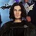 Jon Snow Wig Game of Thrones Costume and Stark Shield Pin – Cosplay Hair for Men