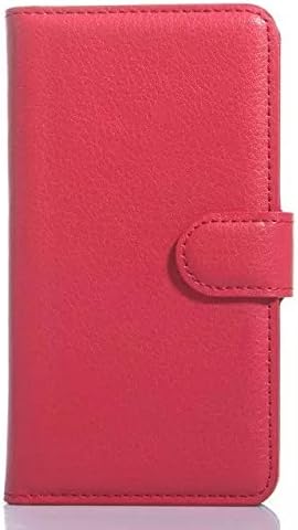 Hicos Premium PU Protective Leather Case for LG D335 L BELLO L80-red
