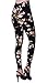 VIV Collection Plus Size Print Fashion Leggings, Lily Black