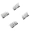 Half Eye Magnetic Eyelashes Ultra Thin No Glue Reusable Magnet Eyelases False Fake Eye Lashes Natural Looking 1 pair (4 piece)