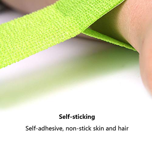 AUPCON Self Adhesive Bandage Wrap Vet Wrap Cohesive Bandages Bulk Dogs Self Adherent Wrap Non-Woven for Pet Animals & Ankle Sprains & Swelling 2 Inch x 5 Yards