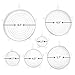 Silicone Stretch Lids , Reusable Durable Bowl Covers BPA Free FDA Approved for Keeping Food Fresh Dishwasher Oven Microwave Freezer Safe, 6-Pack of Various Sizes (White)