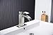 BWE Brushed Nickel Commercial Single Handle One Hole Deck Mount Waterfall Bathroom Sink Faucet Lavatory
