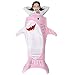 SINOGEM Shark Tail Blanket - Plush Animal Sleeping Bag Blanket Shark Toys for Kids by (Pink)