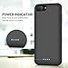 iPhone 8 Plus 7 Plus Battery Case, iPosible 8500mAh Rechargeable Battery Pack Charging Case for iPhone 7 Plus/8Plus (5.5 inch) Extended Battery Power Bank Portable Charger Case-Black