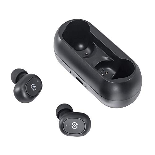 SoundPEATS TrueFree True Wireless Earbuds Bluetooth 5.0 in-Ear Stereo Bluetooth Headphones with Microphone Wireless Earphones 15 Hours Playtime, Hands-Free Calls, One-Step Pairing