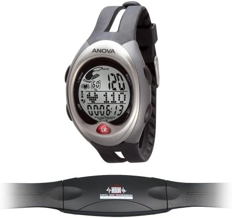 Anova Medical As-h28 Anova Sports Heart Rate Monitor With 28 Functions for Training and Evaluation, Black