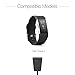[2-Pack] TUSITA Charger Compatible with Fitbit Charge 2 - USB Charging Cable Cable 100cm - Heart Rate + Fitness Activity Tracker Accessories