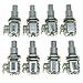 KAISH Guitar Bass Mini Dual Pots Stacked Concentric Potentiometer Pot with Center Detent Korea Made B500K