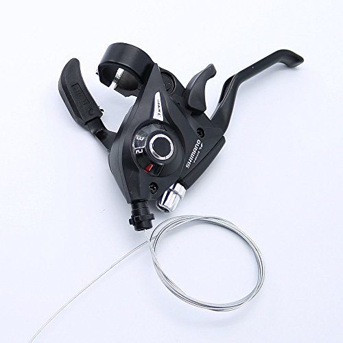 Sososhoot ST-EF51 Set 3 x 7 Shifter/Brake Lever with Gear Shift Cable (21 Speed) Black V-Brake