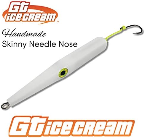 GT Ice Cream Lures Handmade Skinny 9" 5oz White