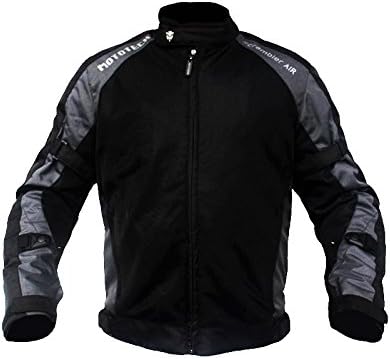 MOTOTECH Scrambler Air Motorcycle Riding Jacket - Combo Colors (Grey, 5XL)