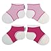 Sock Ons Clever Little Things That Keep Baby Socks On! 2 Pack - Baby Pink & Fushcia (6-12 Months)