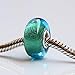Beautiful Ocean Sea Golden Beach Murano Glass Bead Charm Fits Pandora Bracelet