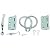 Stanley Hardware Screen Door Hardware Set #748405