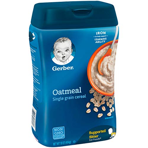 1 Gerber+Single+Grain+Oatmeal+Baby+Cereal