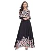 Aiserkly Comfortabele Vrouwen Hoge Taille Bloemen Moslim Longsleeve Arabische Jurk Islam Jilbab Abaya Casual Dames Jurk…