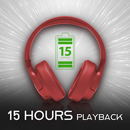 JBL Tune 750BTNC Over-Ear Wireless Active Noise-Cancelling Headphones with 15 Hours Playtime (Coral)