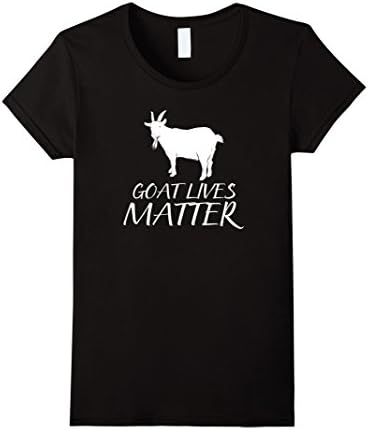 Womens Support Cool Goat Lives Matter Gift T-shirts Small Black