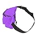 DALIX Fanny Pack w/ 3 Pockets Traveling Concealment Pouch Airport Money Bag (Purple)
