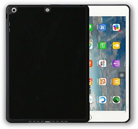 Accessory Crunch Anti-Gravity Selfie Case for iPad Air, Hands Free Nano Suction Stick to Glass, Tile, Car GPS, Most Smooth Surface - Black