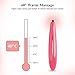 TOUCHBeauty Portable Eye Massager Wand with 40℃ Heated & Vibration for Relieving Eyes Dark Circles, Puffiness, Fatigue| Smart Sensor Facial Anti-Aging Galvanic Device Pink TB-1583