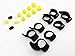 BSI OEM Original Set Replacement Yellow & Black Accessory Pack Kit 4 Pairs EarGels 4 Pairs EarWings and 4 FitClips for Jabra Sport Pulse Wireless Stereo Audio Bluetooth Earphones Headsetthumb 2