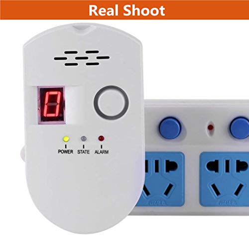 Natural Gas Detector, Home Gas Alarm, Gas Leak Detector,High Sensitivity LPG LNG Coal Natural Gas Leak Detection, Alarm Monitor Sensor for Home Kitchen
